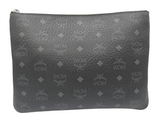 MCM VISETOS MEDIUM POUCH - BLACK
